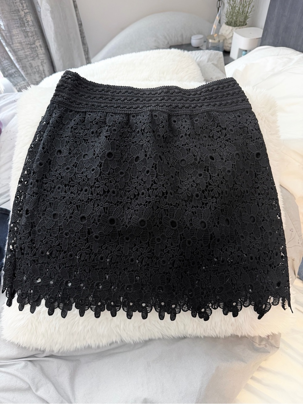 New Mix Black Floral Mini Skirt